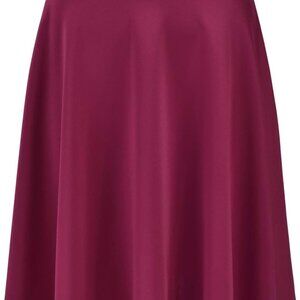 Women's Basic Versatile Stretchy Flared Casual Midi Skater Skirt S-3XL